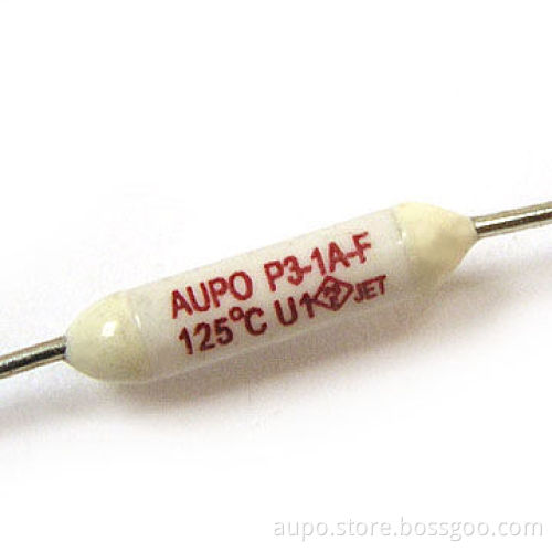 1A Thermal Cutoff with 250V Voltage and 125°C Temperature, Made of Plastic